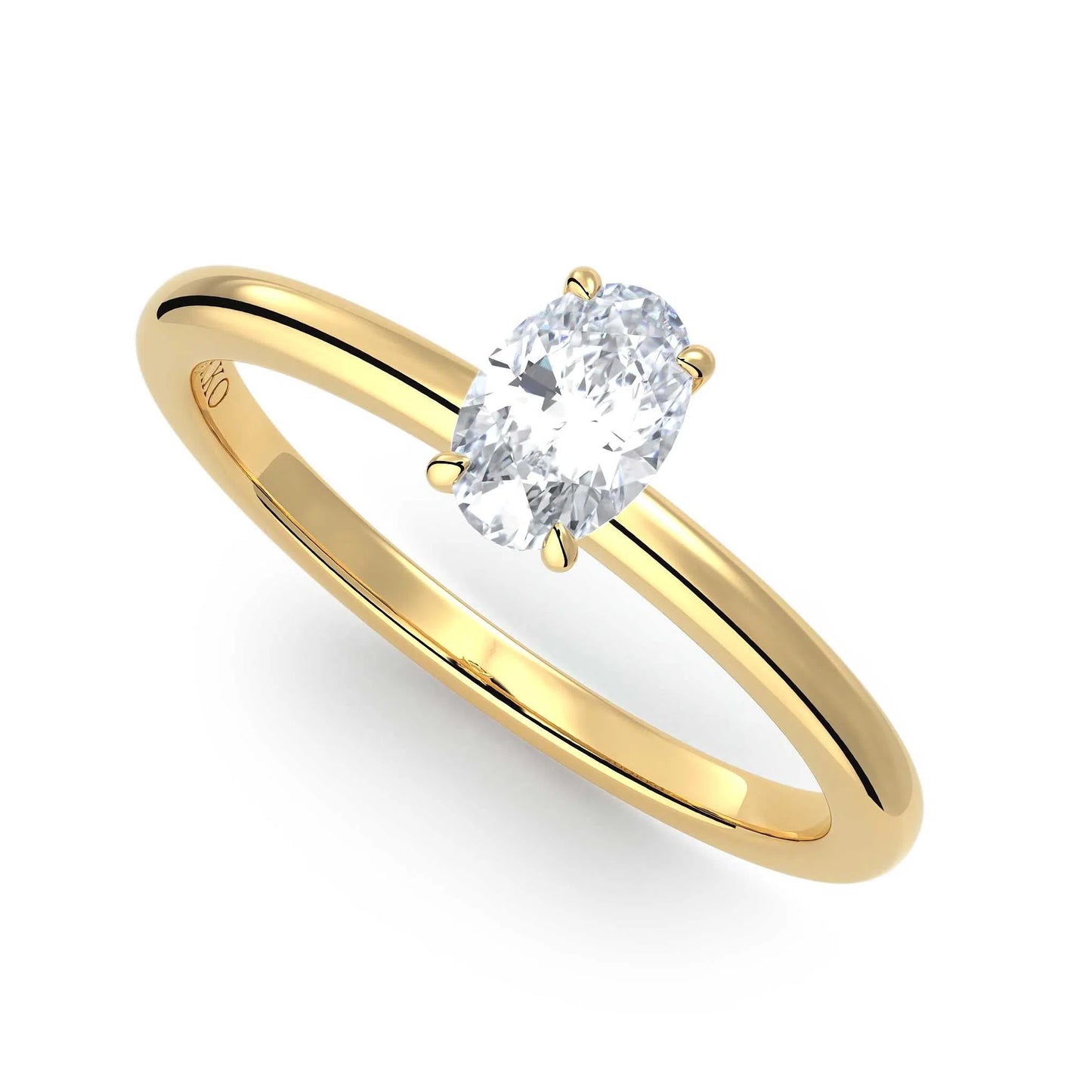 Suokko Timanttikorut -timanttisormus keltakultaa, jossa istutettuna yksi timantti. Tuotekoodi KR19041OV50
