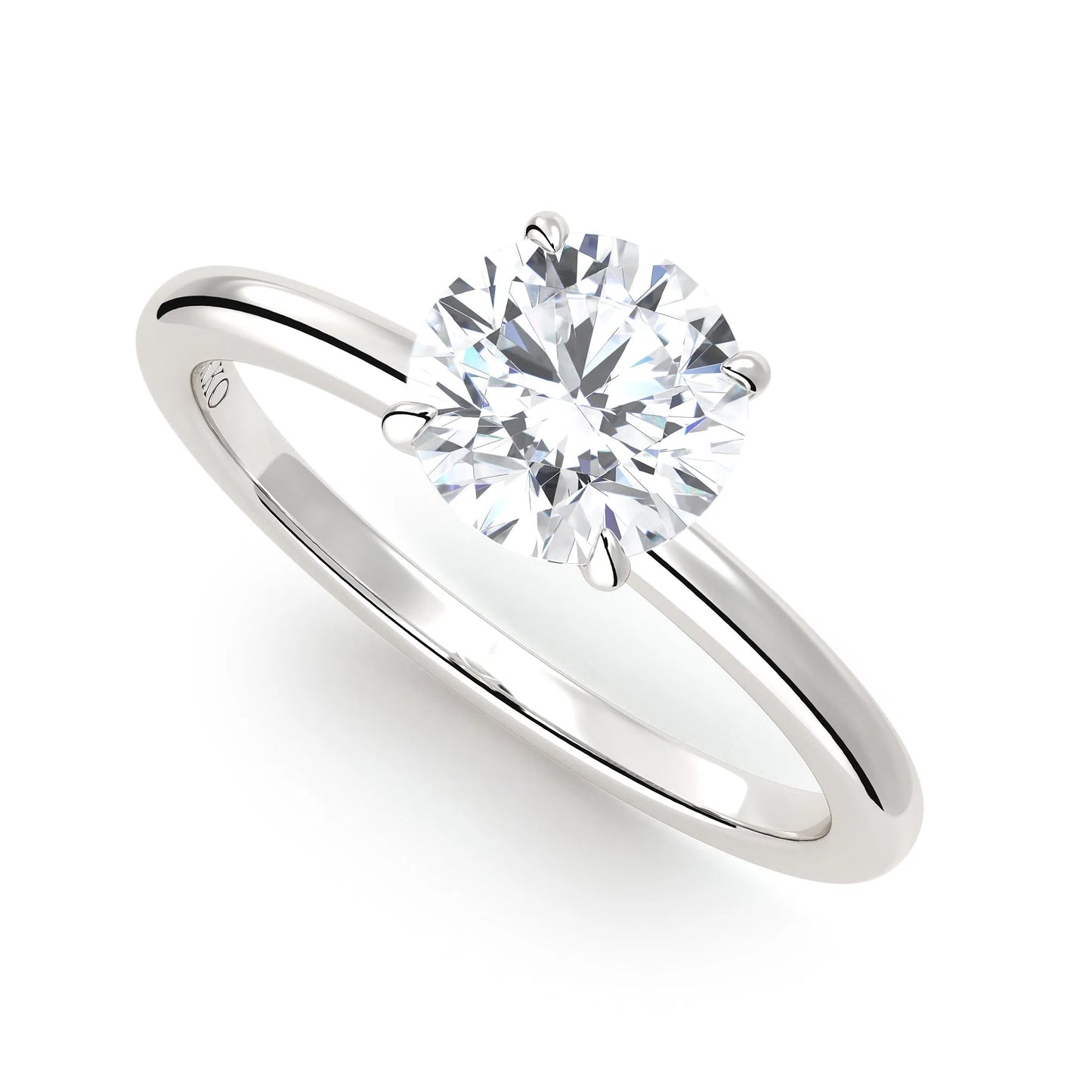 Suokko Timanttikorut -timanttisormus valkokultaa, jossa istutettuna yksi timantti. Tuotekoodi KR19042BR100