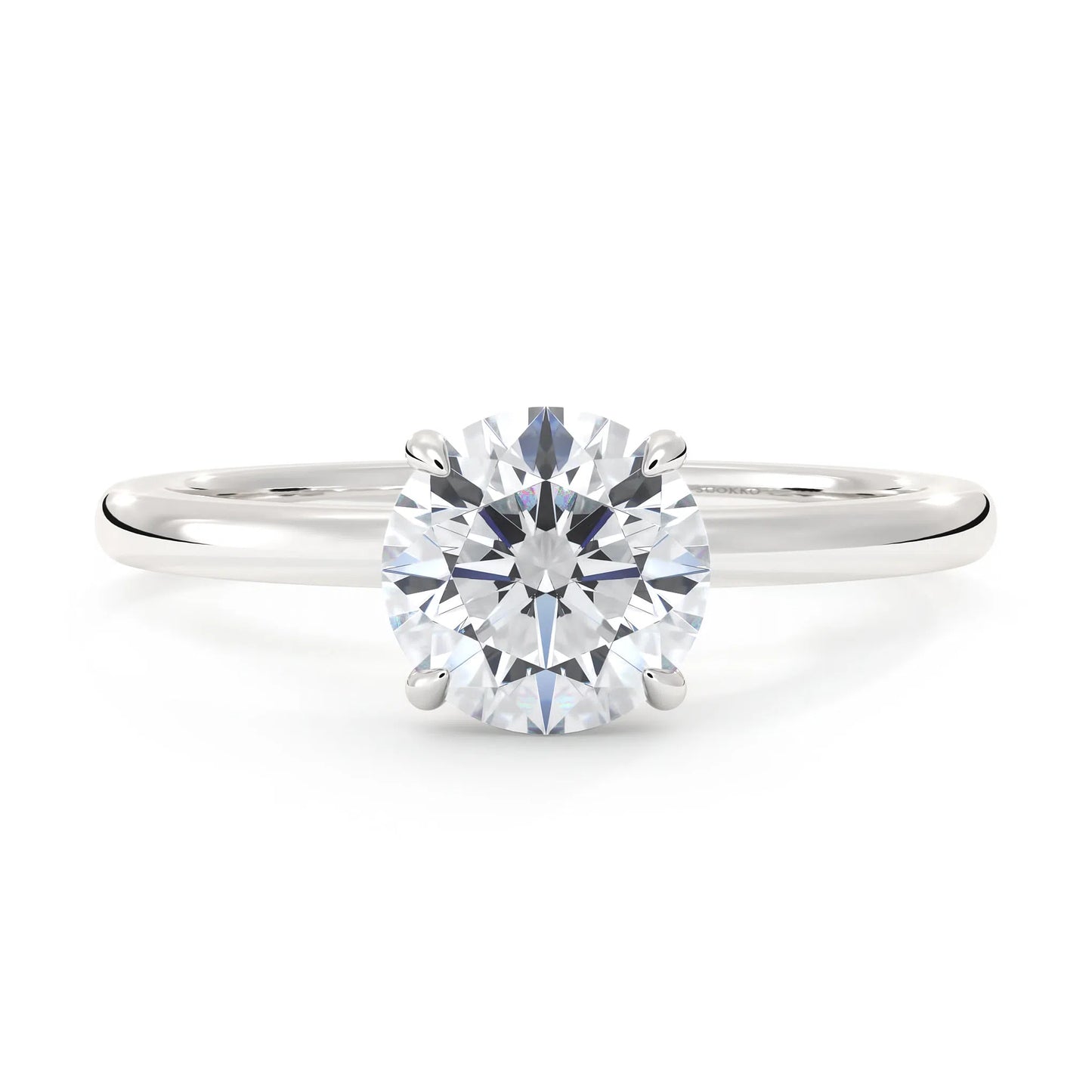 Suokko Timanttikorut -timanttisormus valkokultaa, jossa istutettuna yksi timantti. Tuotekoodi KR19042BR100