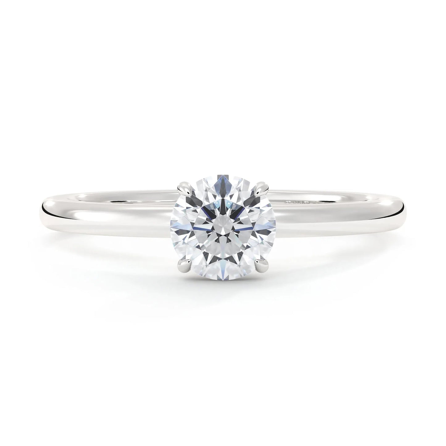 Suokko Timanttikorut -timanttisormus valkokultaa, jossa istutettuna yksi timantti. Tuotekoodi KR19042BR50