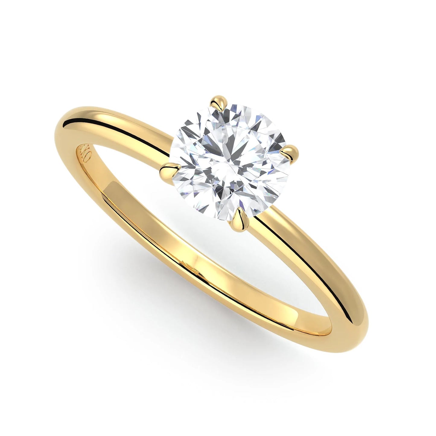 Suokko Timanttikorut -timanttisormus keltakultaa, jossa istutettuna yksi timantti. Tuotekoodi KR19042BR75