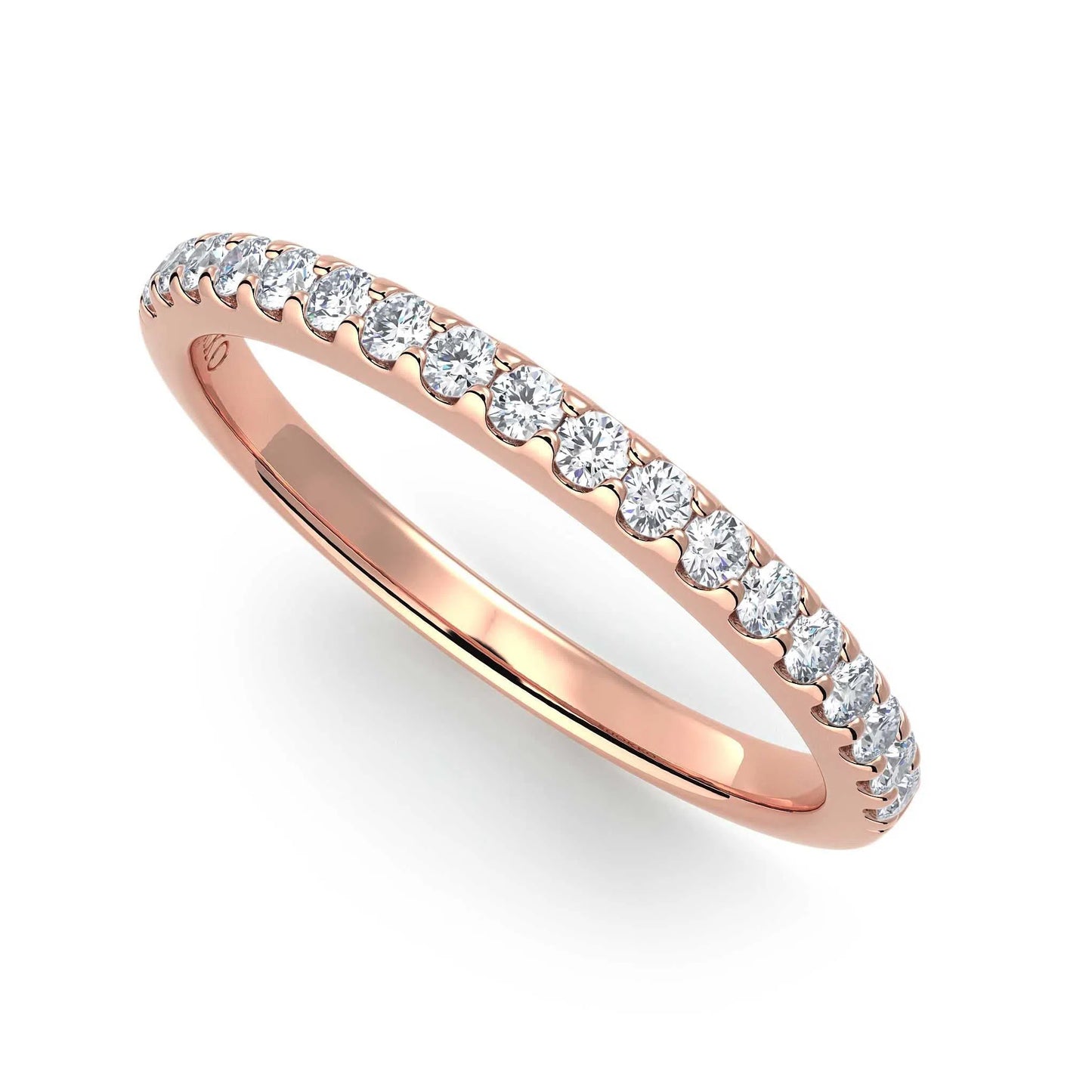 Suokko Timanttikorut -timanttisormus rosakultaa, jossa istutettuna 18 timanttia. Tuotekoodi KR19389B