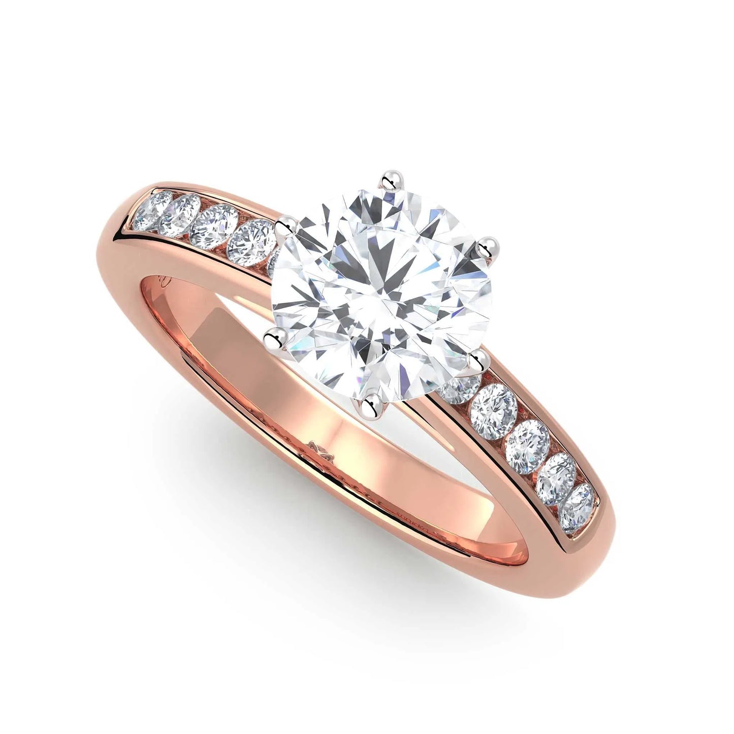 Suokko Timanttikorut -timanttisormus rosakultaa, jossa istutettuna 11 timanttia. Tuotekoodi KR19558BR170