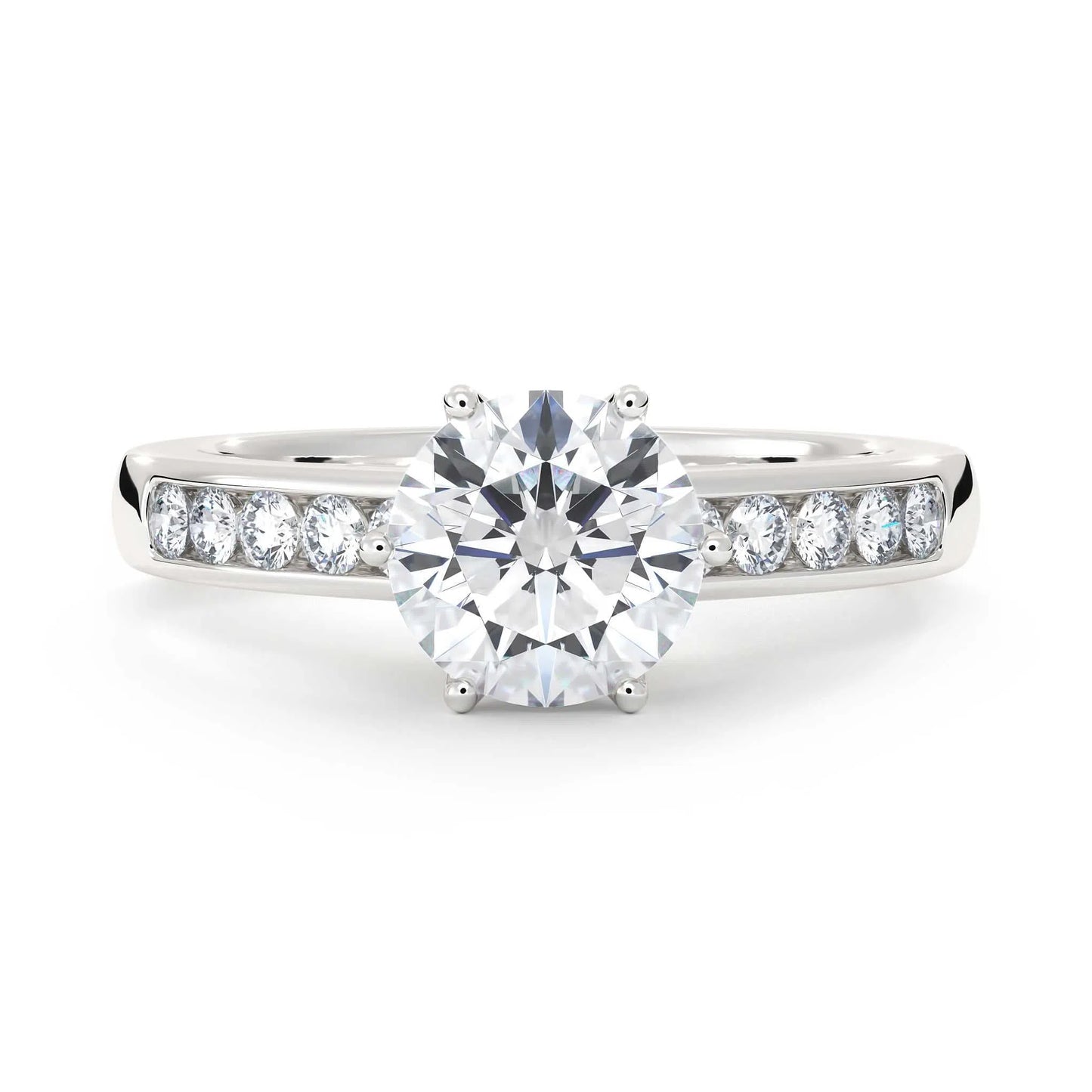 Suokko Timanttikorut -timanttisormus valkokultaa, jossa istutettuna 11 timanttia. Tuotekoodi KR19558BR170