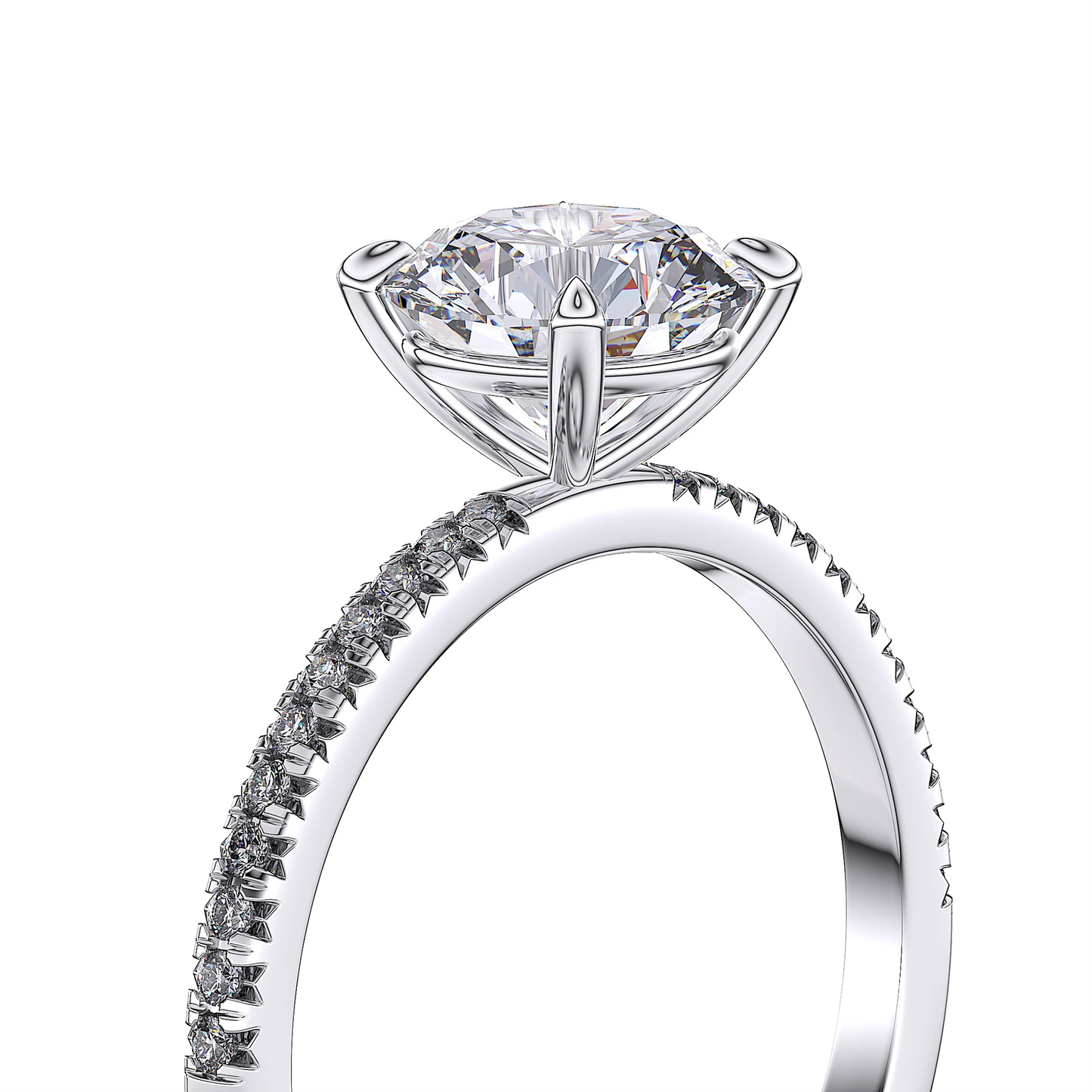 Suokko Timanttikorut -timanttisormus valkokultaa, jossa istutettuna 23 timanttia. Tuotekoodi SR002BR150