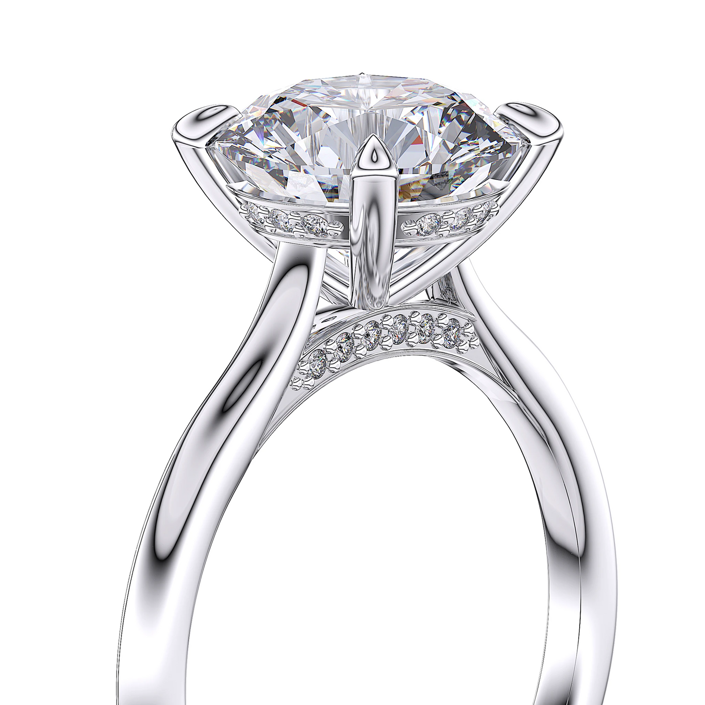 Suokko Timanttikorut -timanttisormus valkokultaa, jossa istutettuna 25 timanttia. Tuotekoodi SR222BR300