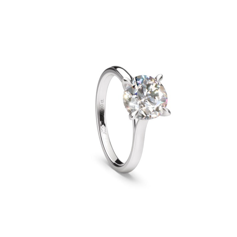Amanda S A BR200 13 – valkokultainen solitaire-sormus