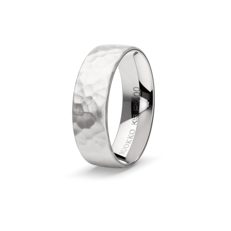 Aarni – platinainen sormus, edestä