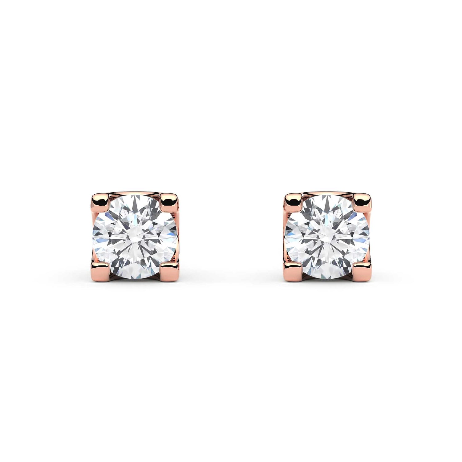 Suokko Timanttikorut -timanttikorvakorut rosakultaa, jossa istutettuna 2 timanttia. Tuotekoodi KE05621A2