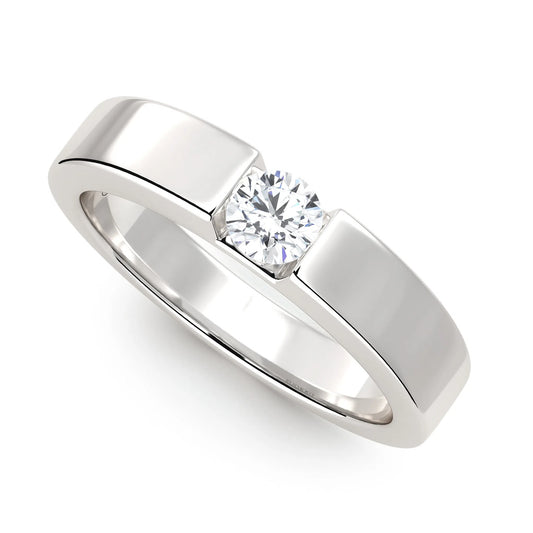 Suokko Timanttikorut -timanttisormus valkokultaa, jossa istutettuna yksi timantti. Tuotekoodi KR09167BR23