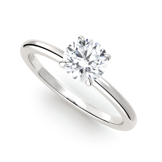 Suokko Timanttikorut -timanttisormus valkokultaa, jossa istutettuna yksi timantti. Tuotekoodi KR19042BR75