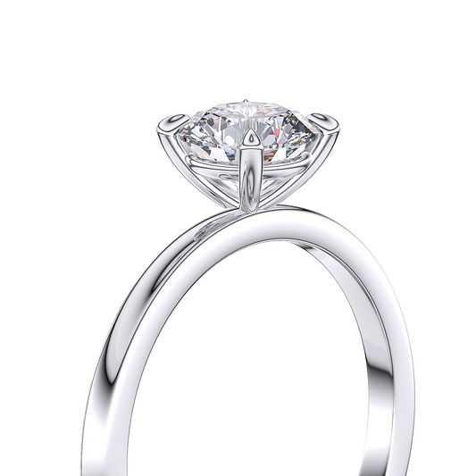 Suokko Timanttikorut -timanttisormus valkokultaa, jossa istutettuna 1 timantti. Tuotekoodi SR001BR100