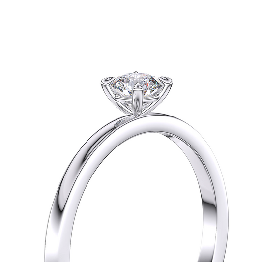 Suokko Timanttikorut -timanttisormus valkokultaa, jossa istutettuna 1 timantti. Tuotekoodi SR001BR30