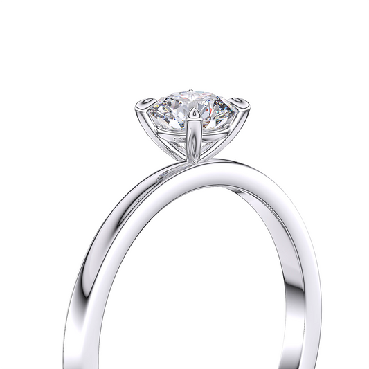 Suokko Timanttikorut -timanttisormus valkokultaa, jossa istutettuna 1 timantti. Tuotekoodi SR001BR50