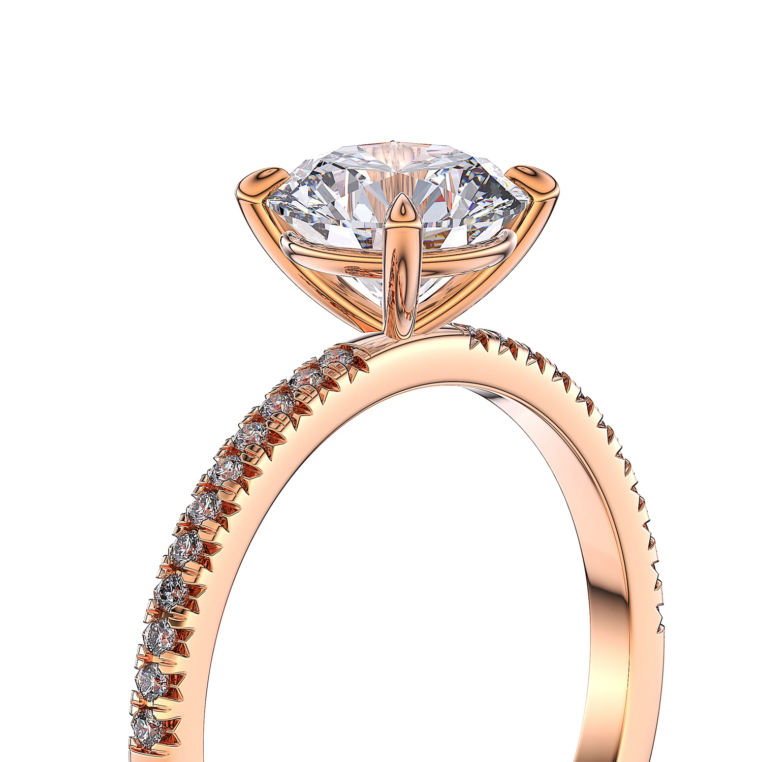 Suokko Timanttikorut -timanttisormus ruusukultaa, jossa istutettuna 23 timanttia. Tuotekoodi SR002BR150