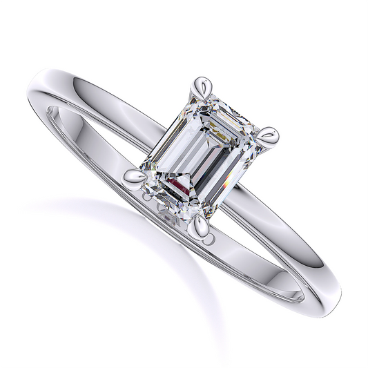 Suokko Timanttikorut -timanttisormus valkokultaa, jossa istutettuna 1 timantti. Tuotekoodi SR005EM100