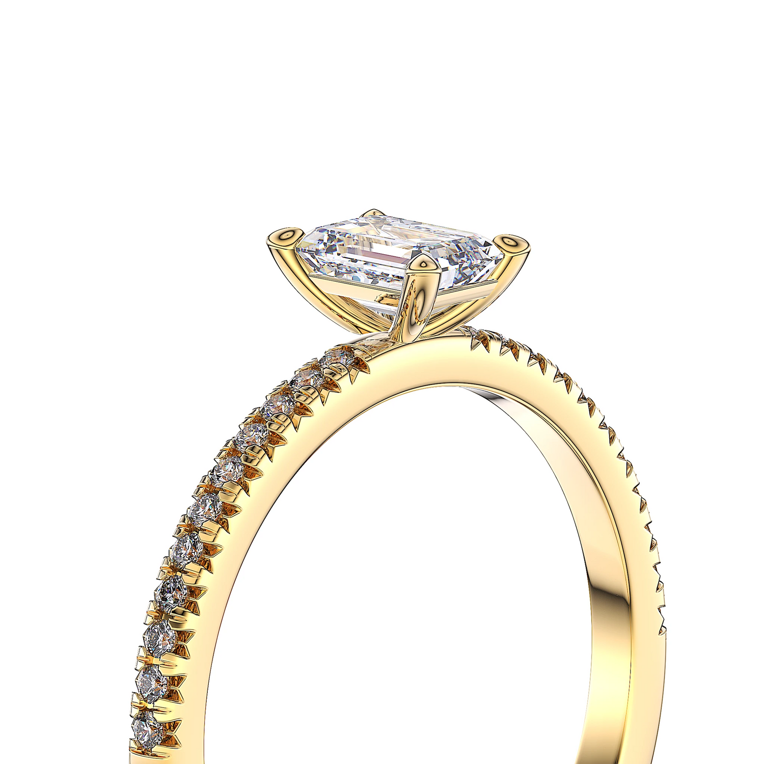 Suokko Timanttikorut -timanttisormus keltakultaa, jossa istutettuna 23 timanttia. Tuotekoodi SR006EM50