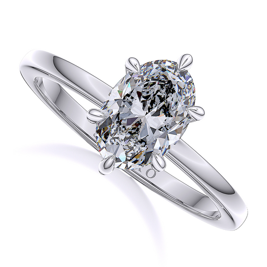 Suokko Timanttikorut -timanttisormus valkokultaa, jossa istutettuna 1 timantti. Tuotekoodi SR007OV150