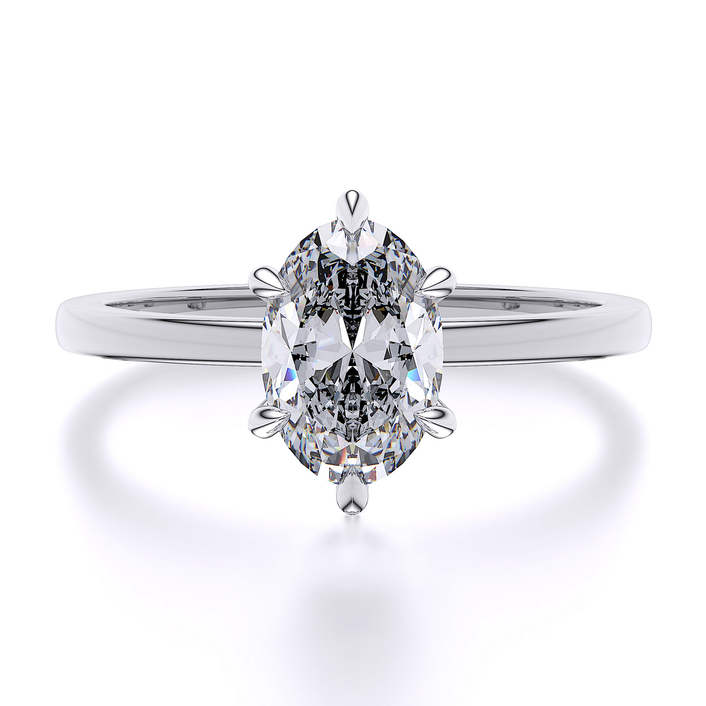 Suokko Timanttikorut -timanttisormus valkokultaa, jossa istutettuna 1 timantti. Tuotekoodi SR007OV150