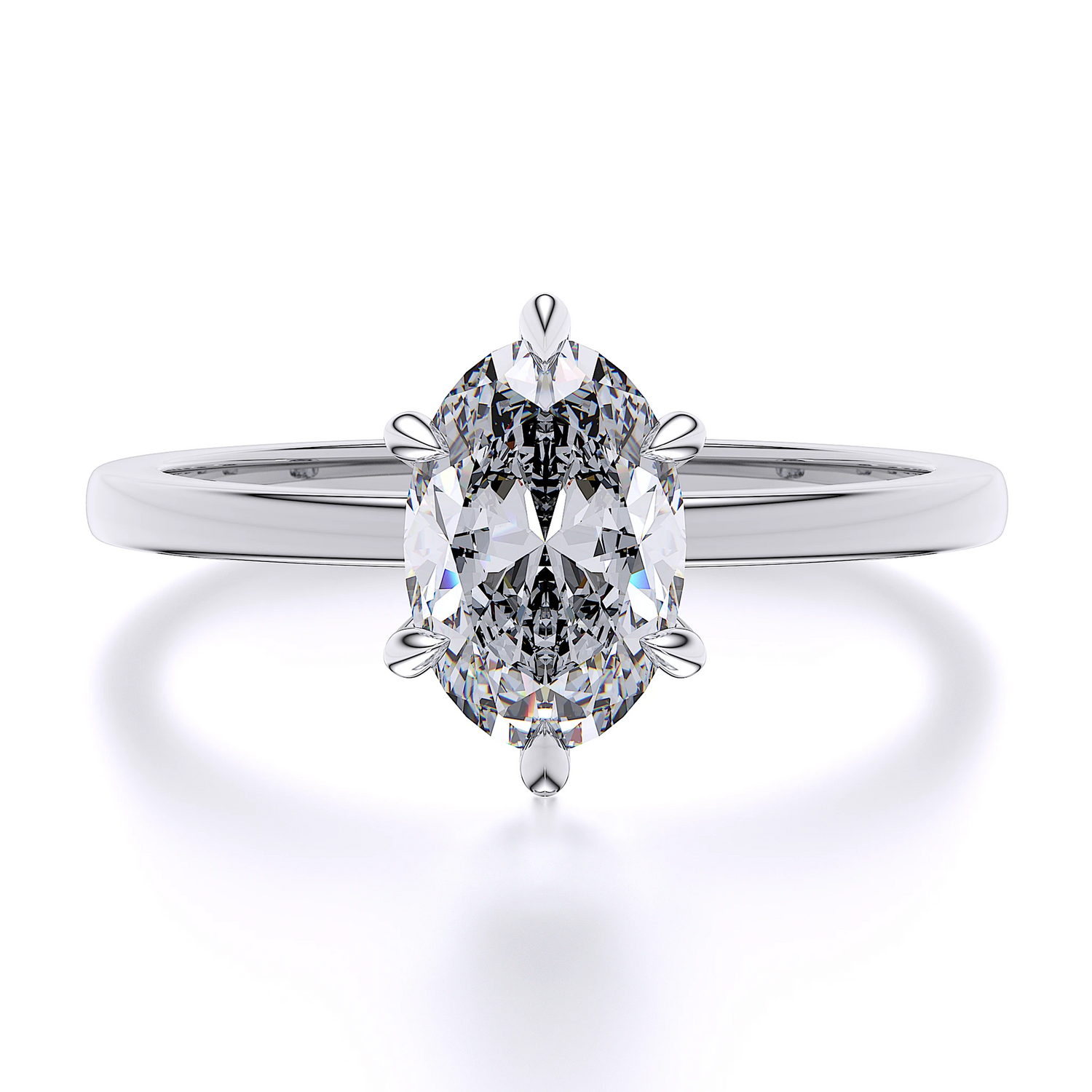 Suokko Timanttikorut -timanttisormus valkokultaa, jossa istutettuna 1 timantti. Tuotekoodi SR007OV150