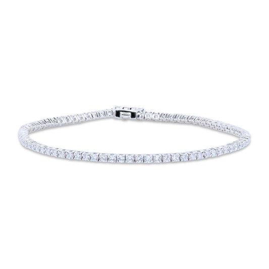 Suokko Timanttikorut -rannekoru valkokultaa, jossa istutettuna alkaen 71 timanttia. Tuotekoodi ST300