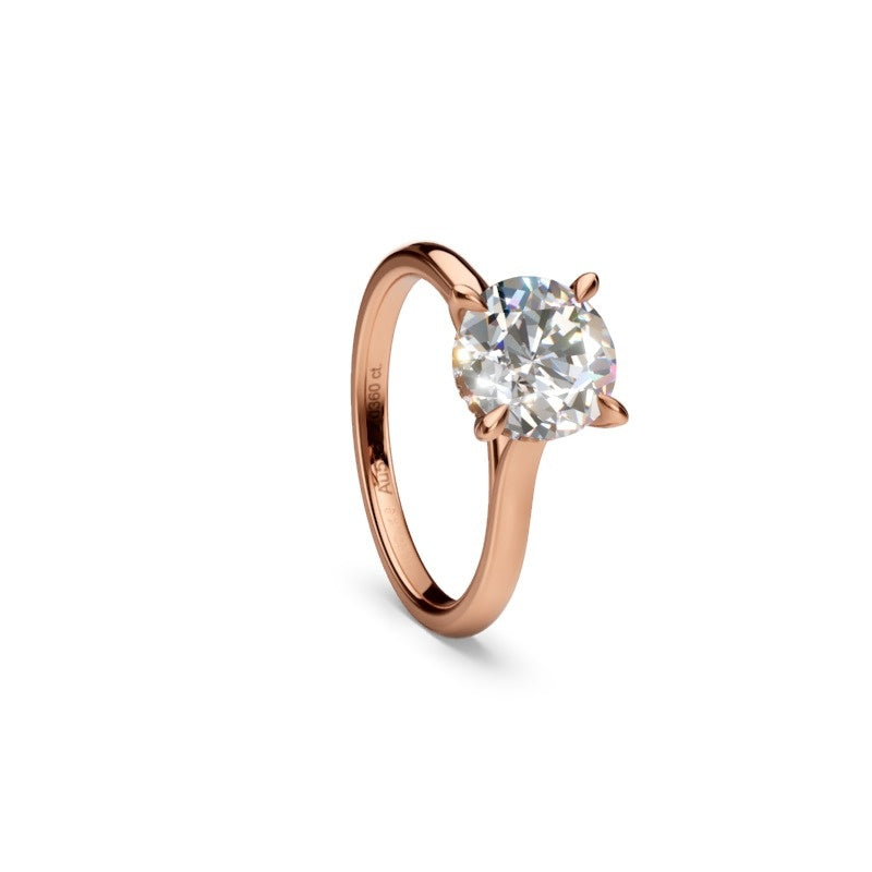 Amanda S A BR200 13 – ruusukultainen solitaire-sormus