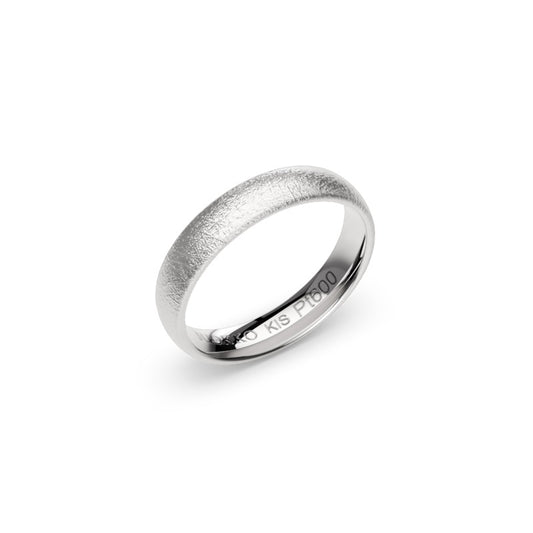 Laine – platinainen sormus, sivulta