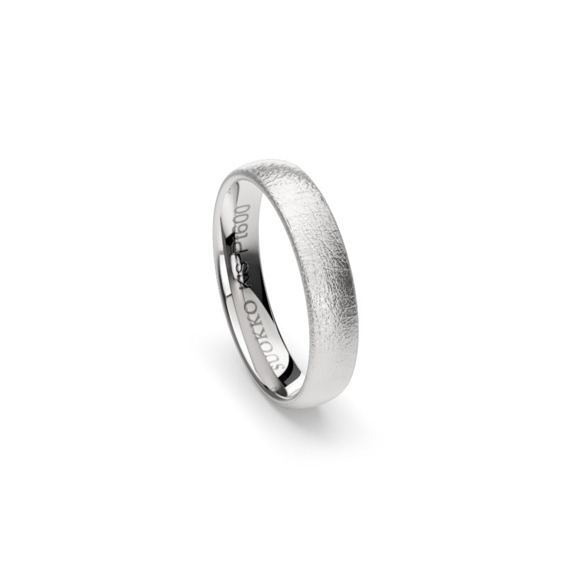 Laine – platinainen sormus, edestä