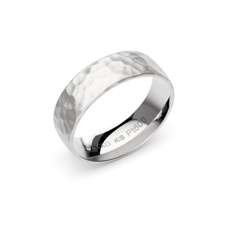 Aarni – platinainen sormus, sivulta