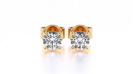 Suokko Timanttikorut -korvakorut keltakultaa, joissa istutettuna 2 timanttia. Tuotekoodi SE082BR40