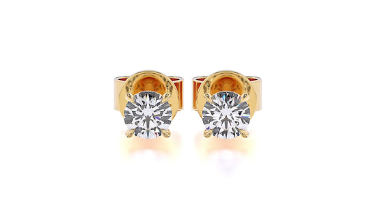 Suokko Timanttikorut -korvakorut keltakultaa, joissa istutettuna 2 timanttia. Tuotekoodi SE081BR30