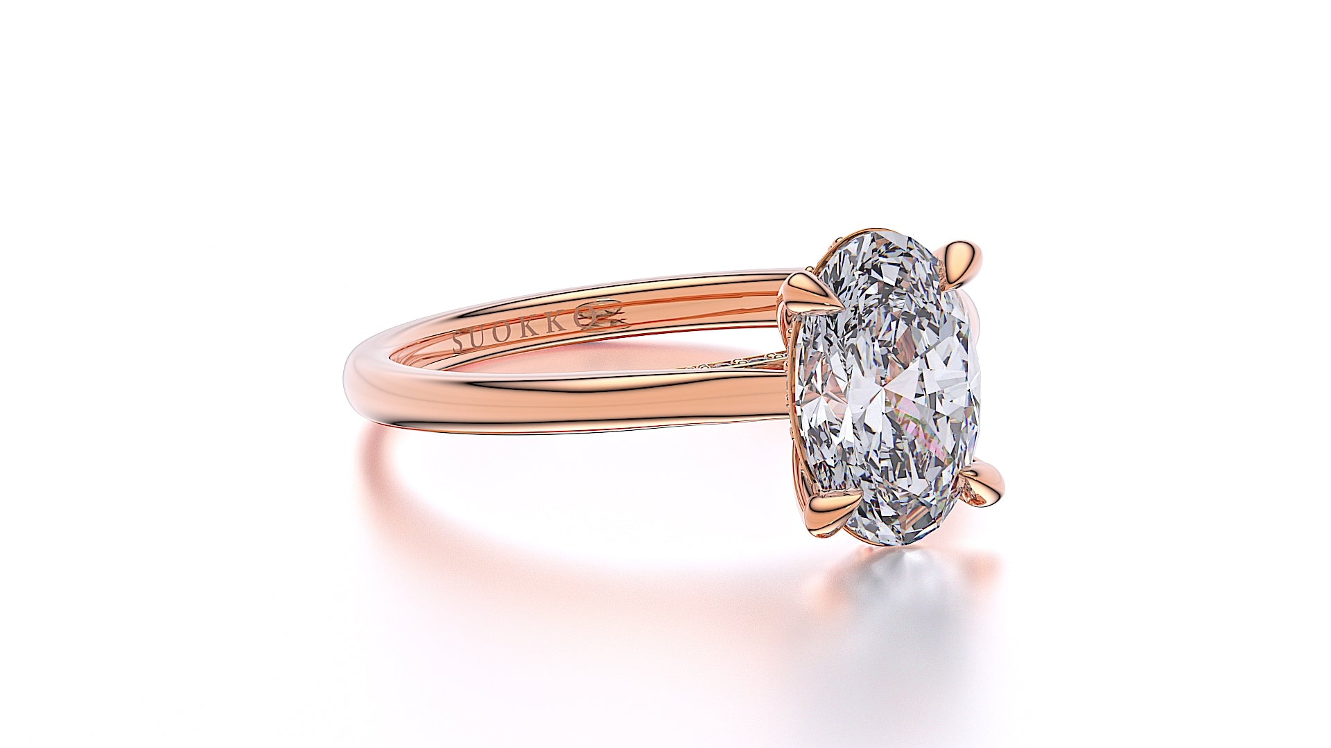 Suokko Timanttikorut -timanttisormus ruusukultaa, jossa istutettuna 27 timanttia. Tuotekoodi SR020OV200