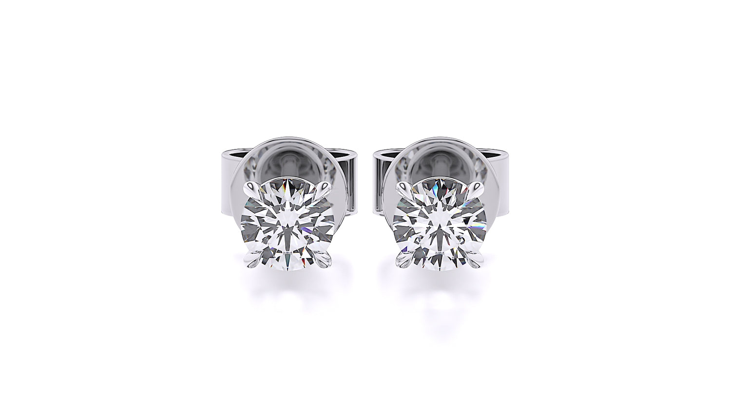 Suokko Timanttikorut -korvakorut valkokultaa, joissa istutettuna 2 timanttia. Tuotekoodi SE081BR30