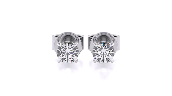 Suokko Timanttikorut -korvakorut valkokultaa, joissa istutettuna 2 timanttia. Tuotekoodi SE081BR30