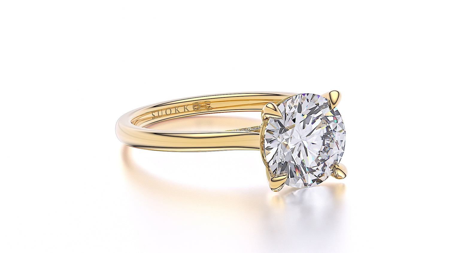 Suokko Timanttikorut -timanttisormus keltakultaa, jossa istutettuna 25 timanttia. Tuotekoodi SR222BR300