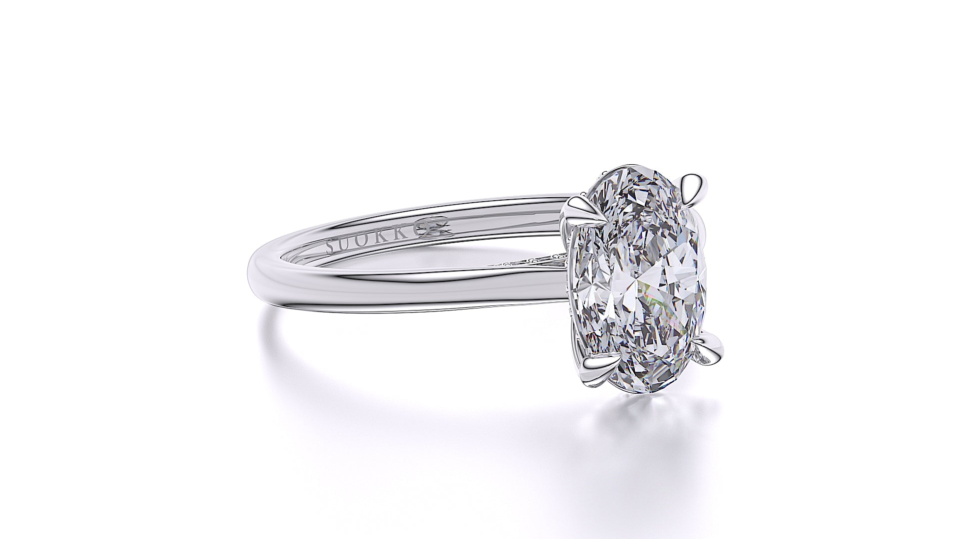 Suokko Timanttikorut -timanttisormus valkokultaa, jossa istutettuna 27 timanttia. Tuotekoodi SR020OV200