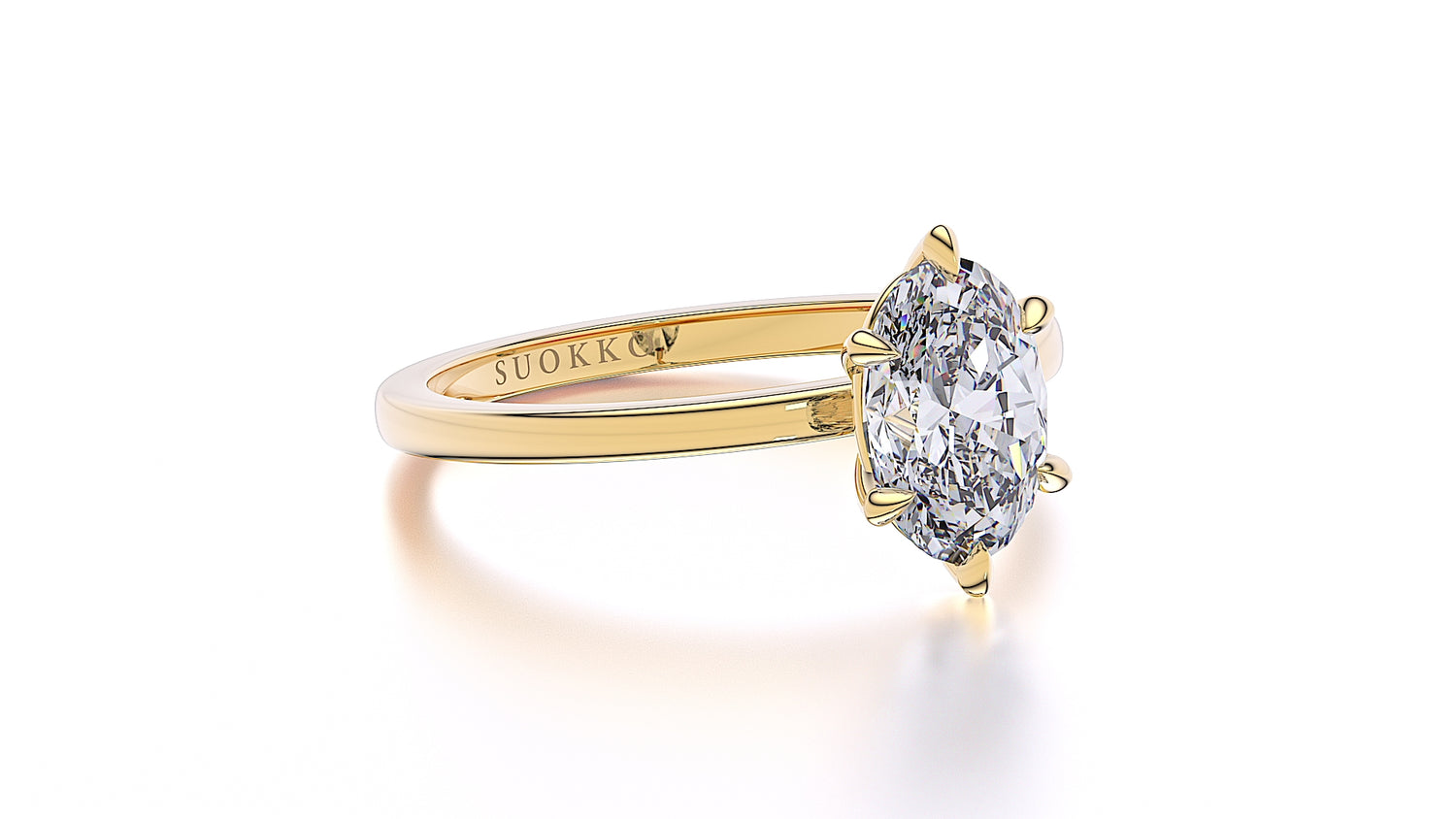 Suokko Timanttikorut -timanttisormus keltakultaa, jossa istutettuna 1 timantti. Tuotekoodi SR007OV150