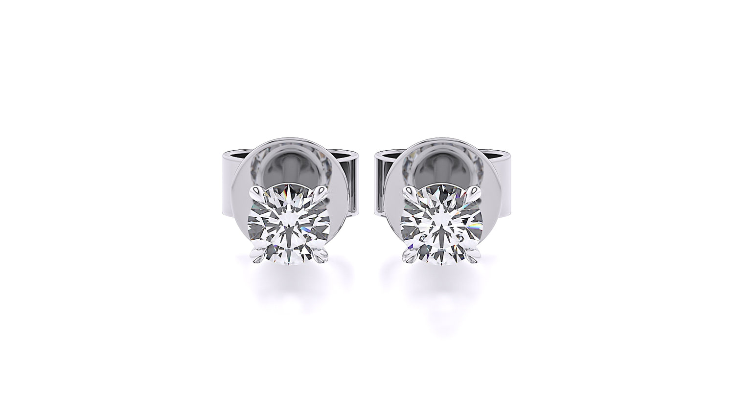 Suokko Timanttikorut -korvakorut valkokultaa, joissa istutettuna 2 timanttia. Tuotekoodi SE080BR20