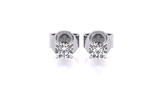 Suokko Timanttikorut -korvakorut valkokultaa, joissa istutettuna 2 timanttia. Tuotekoodi SE080BR20