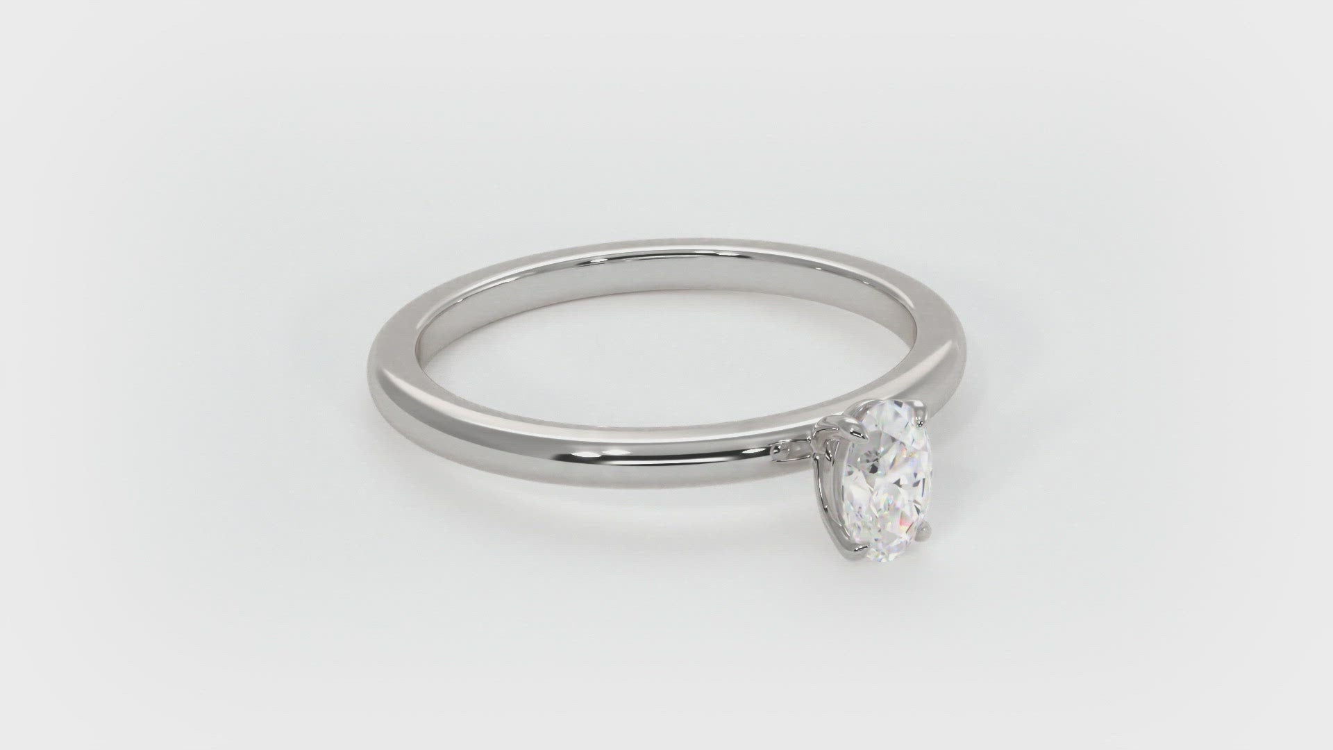 Suokko Timanttikorut -timanttisormus valkokultaa, jossa istutettuna yksi timantti. Tuotekoodi KR19041OV30
