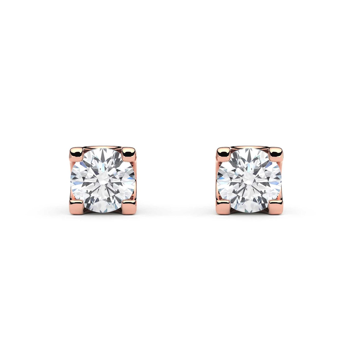 Suokko Timanttikorut -timanttikorvakorut rosakultaa, jossa istutettuna 2 timanttia. Tuotekoodi KE05621A2